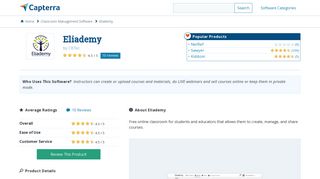 Eliademy Reviews and Pricing - 2019 - Capterra