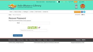e-Library Recover Password