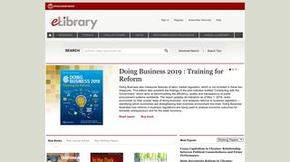 World Bank eLibrary: Welcome