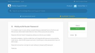 Mobily eLife Router Password - Home Fiber Support Portal