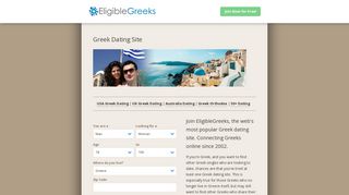Greek Dating Site - EligibleGreeks