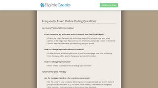 FAQs - EligibleGreeks.com