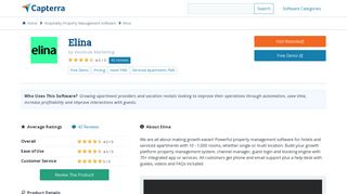Elina Reviews and Pricing - 2019 - Capterra