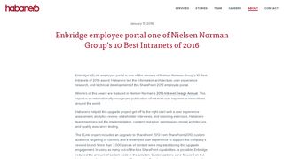 Enbridge employee portal one of Nielsen Norman Group's 10 Best ...