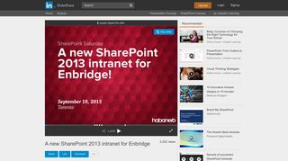 A new SharePoint 2013 intranet for Enbridge - SlideShare