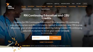 RN Continuing Education and CEU Credits - Elite Learning - Elite CME