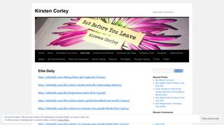 Elite Daily - Kirsten Corley - WordPress.com