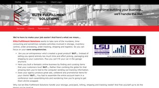 Elite Fulfillment Solutions - Home
