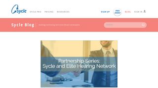 Partnership Series: Sycle and Elite Hearing Network - Sycle - Office ...