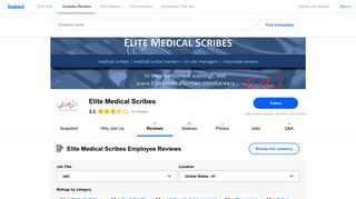 Working at Elite Medical Scribes: Employee Reviews | Indeed.com
