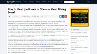 How to Identify a Bitcoin or Ethereum Cloud Mining Scam ...