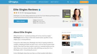 Elite Singles Reviews - Is it a Scam or Legit? - HighYa