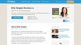 Elite Singles Reviews - Is it a Scam or Legit? - HighYa