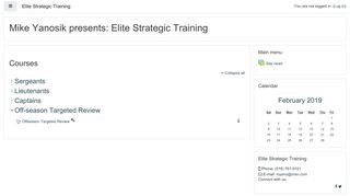 Mike Yanosik presents: Elite Strategic Training