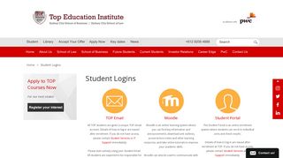 Student Logins - Top Education Institute