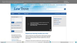 Law Trove - expand your learning, broaden your mind