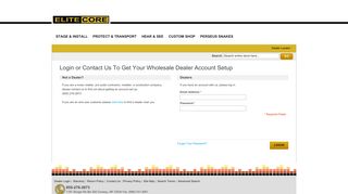 Dealer Login - Elite Core Audio