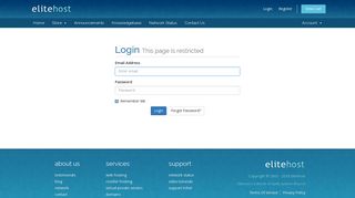 Login This page is restricted - Elitehost