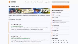 Ge Elitenet Login