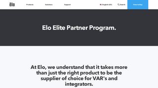 Elite Partner Program | Elo Touch Solutions