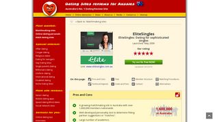 EliteSingles Australia Review - Is it any good? - Dating Sites Reviews