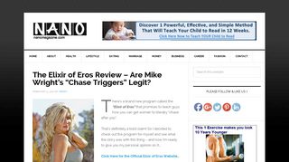 The Elixir of Eros Review – Are Mike Wright's “Chase Triggers” Legit?