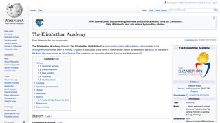 The Elizabethan Academy - Wikipedia