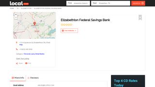 Elizabethton, TN elizabethton federal savings bank | Find elizabethton ...