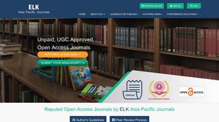 ELK Asia Pacific Journals: Open Access Journals in India,UGC ...