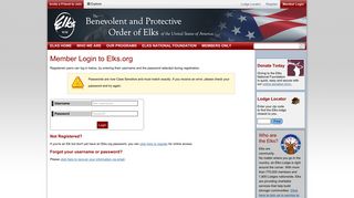 Elks.org :: Elks.org Member Login - Elks Lodge
