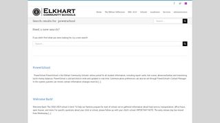 Search Results for “powerschool” – Elkhart Community Schools
