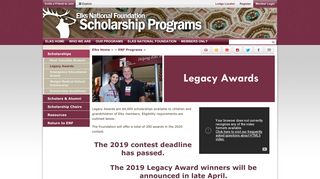 Elks.org :: Legacy Scholarship Awards