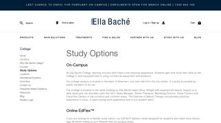 Study Options – Ella Baché