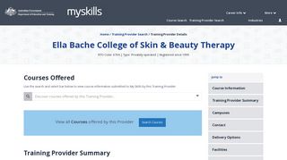Ella Bache College of Skin & Beauty Therapy - 6704 - MySkills
