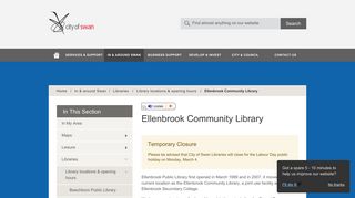 Ellenbrook Community Library - City of Swan