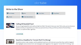 The Ellen Show - Write to the Show | ellentube