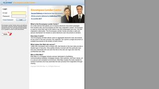 Ellie Mae Encompass Lender Center | Login