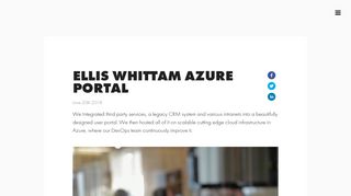 Ellis Whittam Azure Portal - cloudThing