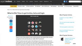 What is Ello? How to get invites, beta and login | Expert Reviews