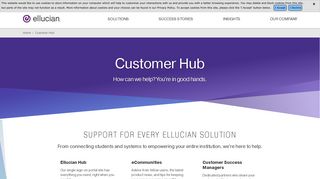 Customer Hub | Ellucian