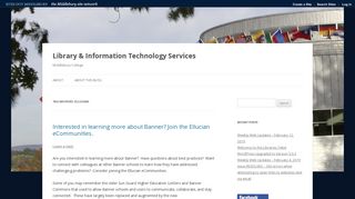 Ellucian | Library & Information Technology Services