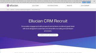 Student recruitment software and enrollment management ... - Ellucian