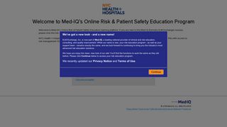 Med-IQ's Online Risk & Patient Safety Education Program