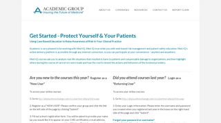 Online Course to Protect Yourself & Your Patients - Academic Group