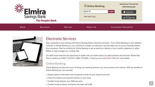 Online Banking - Elmira Savings Bank