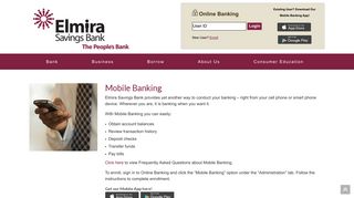 Mobile Banking - Elmira Savings Bank