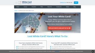 Lost White Card? Here's What To Do - White Card Online Express