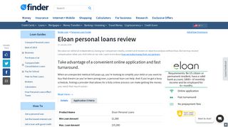 Eloan personal loans review January 2019 | finder.com