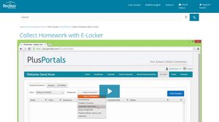 TeacherPlus Portal Video: Collect Homework with E-Locker
