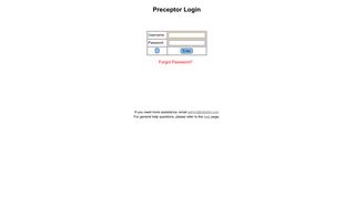 Preceptor Login - Online Report Submitting Login